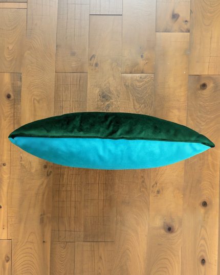 blue green pillow